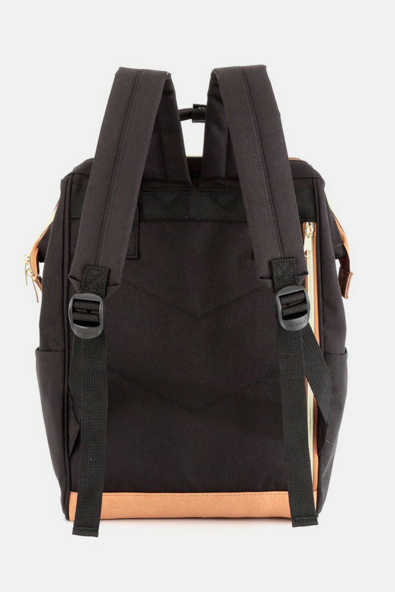 Himawari Contrast Waterproof Canvas Backpack Bag with Side Pockets - S. M. & Co.