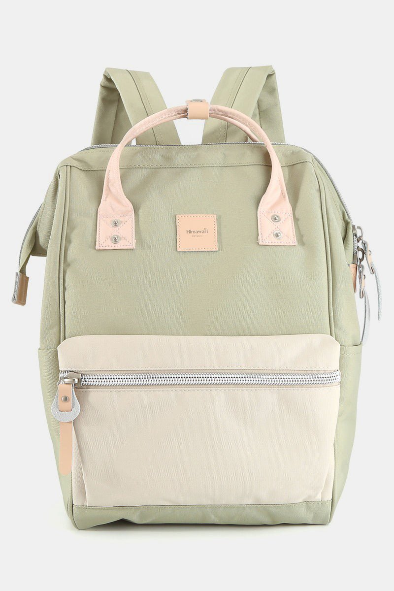 Himawari Water Resistant Canvas Backpack Bag with Side Pockets - S. M. & Co.