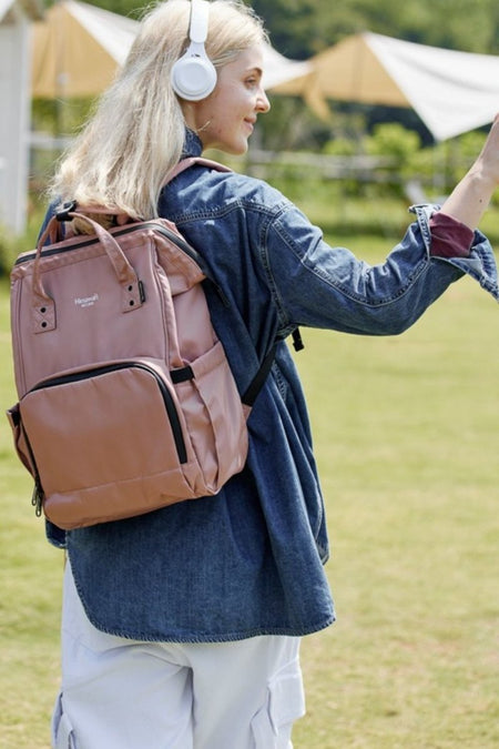 Himawari Waterproof and Anti - Theft Nylon Backpack Bag - S. M. & Co.