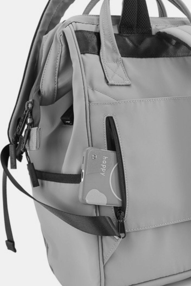 Himawari Waterproof Backpack Bag with External USB Port - S. M. & Co.