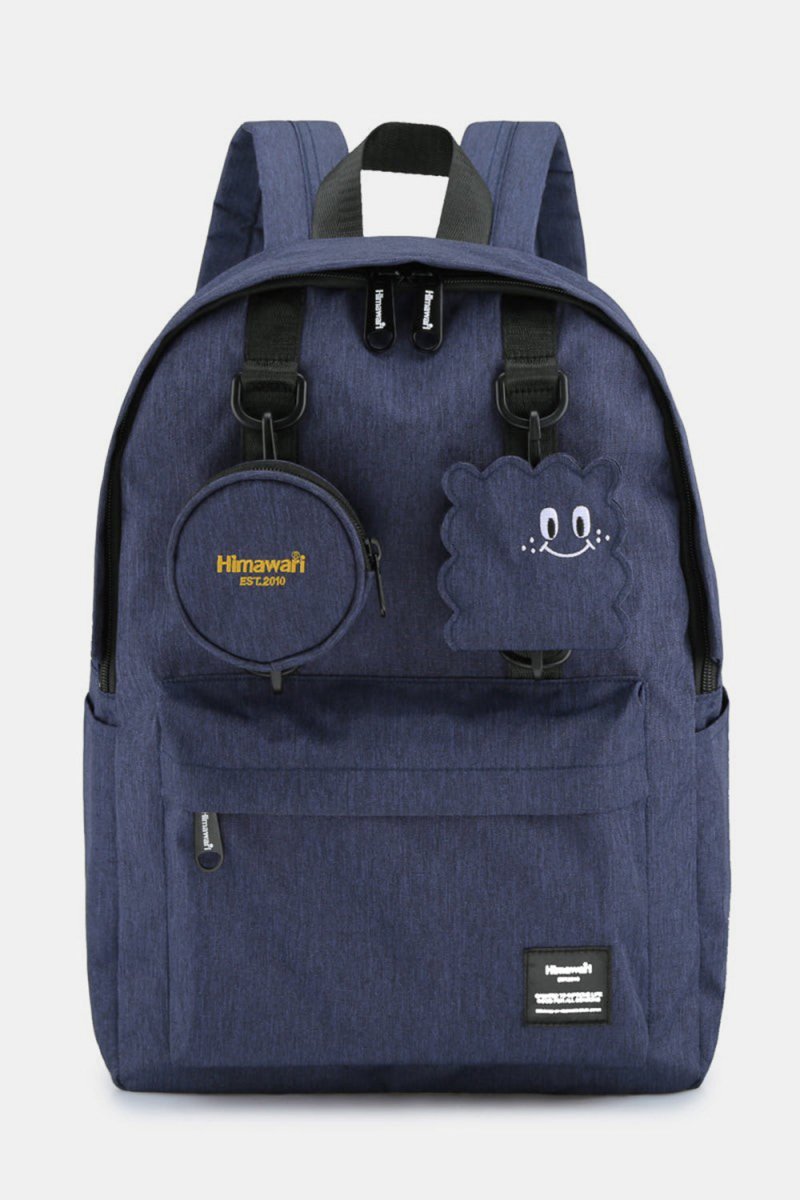 Himawari Waterproof Canvas Backpack Bag with Removable Coin Purse - S. M. & Co.