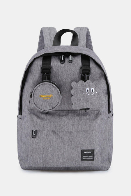 Himawari Waterproof Canvas Backpack Bag with Removable Coin Purse - S. M. & Co.