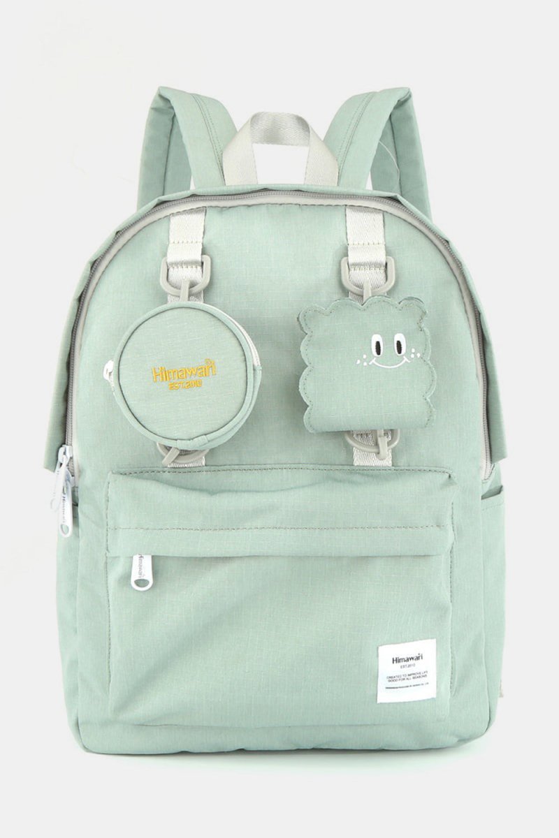 Himawari Waterproof Canvas Backpack Bag with Removable Coin Purse - S. M. & Co.