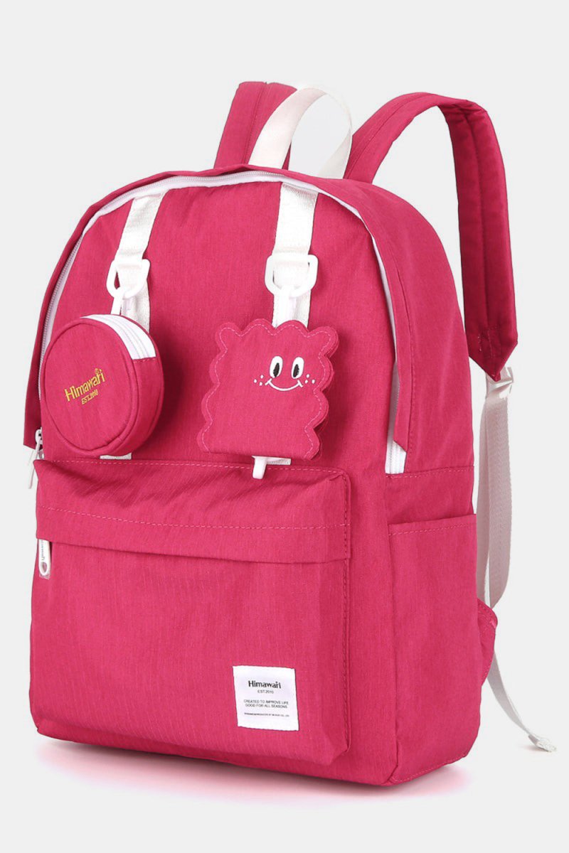 Himawari Waterproof Canvas Backpack Bag with Removable Coin Purse - S. M. & Co.