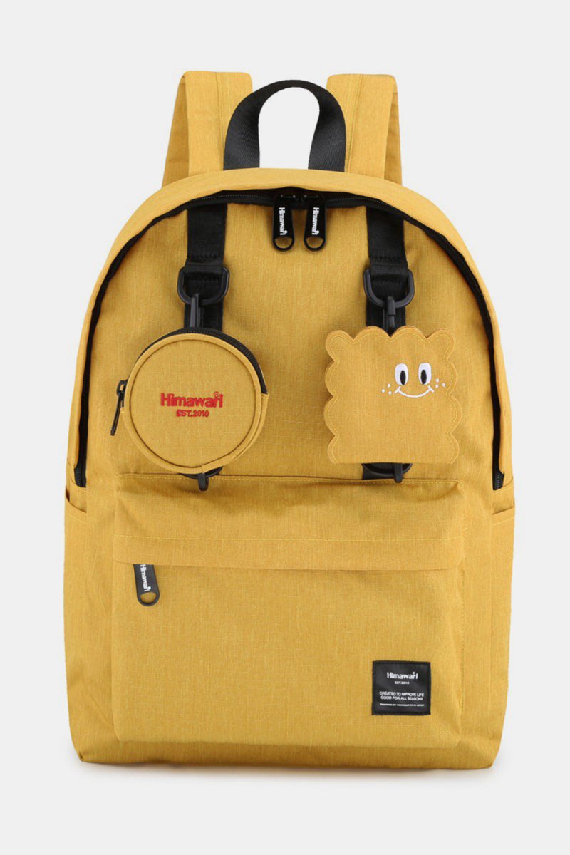 Himawari Waterproof Canvas Backpack Bag with Removable Coin Purse - S. M. & Co.