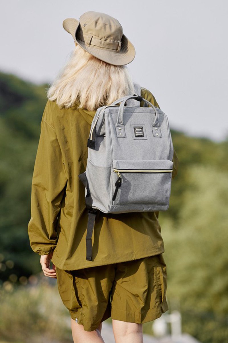 Himawari Waterproof Canvas Backpack Bag with Side Pockets - S. M. & Co.