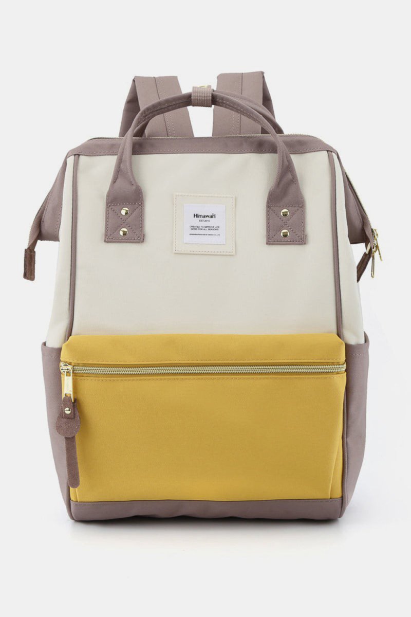 Himawari Waterproof Canvas Backpack Bag with Side Pockets - S. M. & Co.