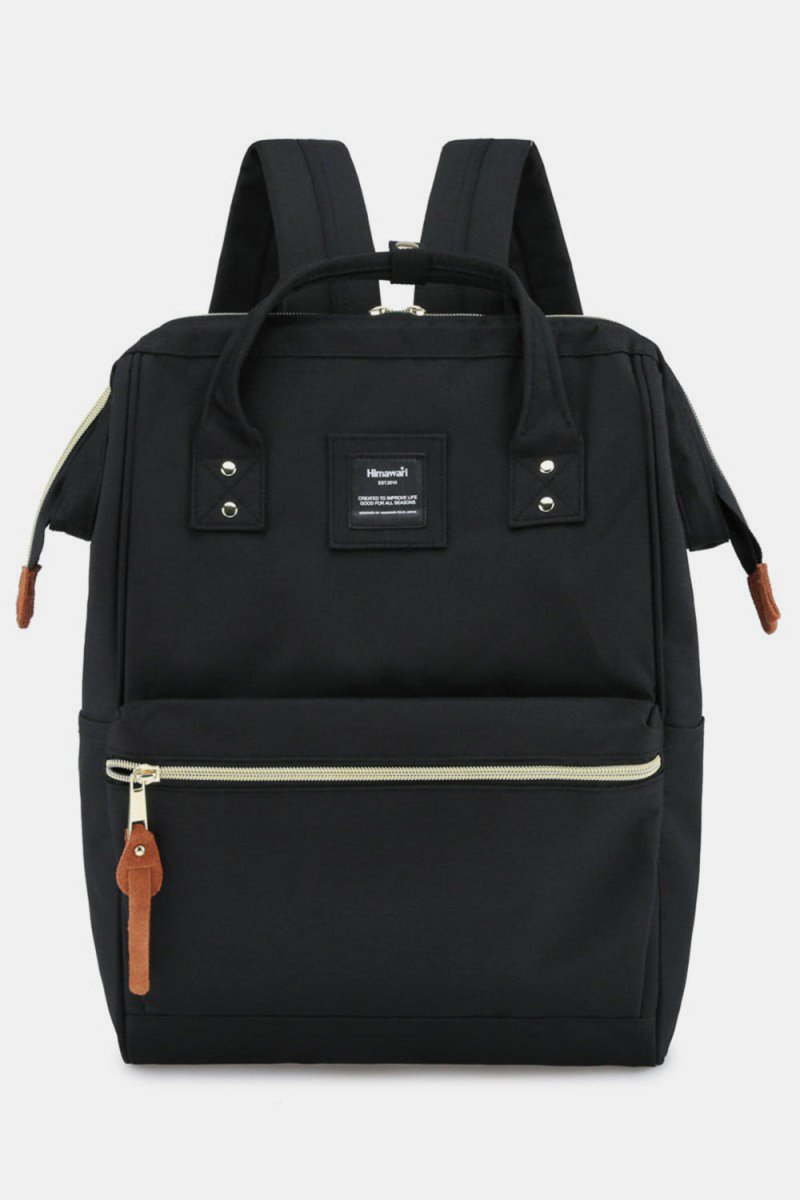 Himawari Waterproof Canvas Backpack Bag with Side Pockets - S. M. & Co.