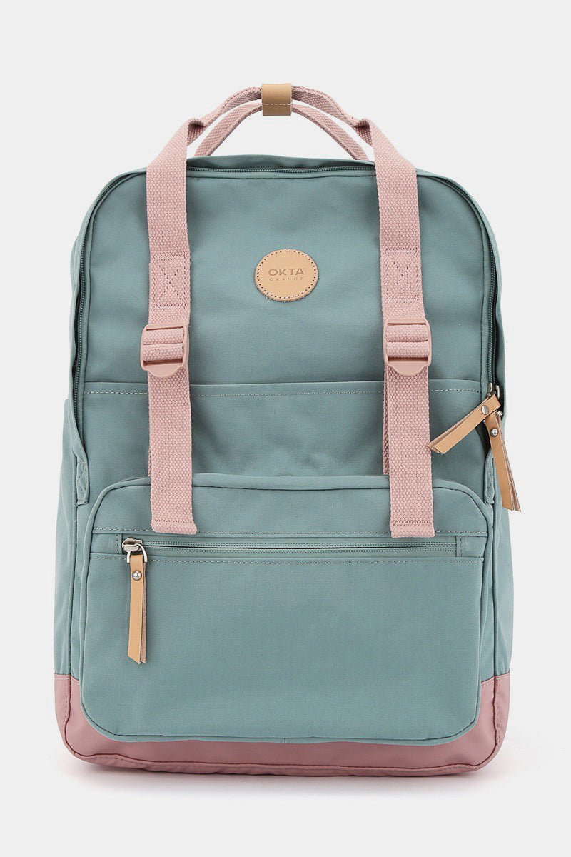 Himawari Waterproof Canvas Backpack Bag with Side Pockets - S. M. & Co.