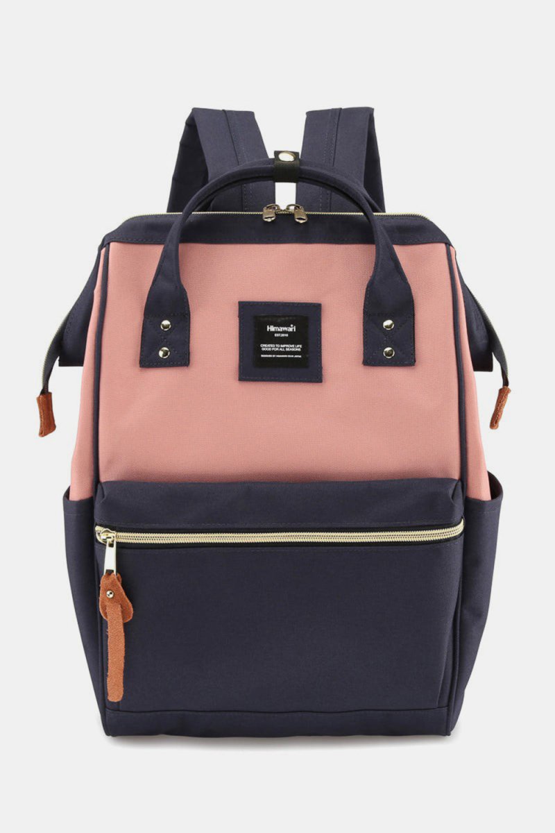 Himawari Waterproof Canvas Backpack Bag with Side Pockets - S. M. & Co.