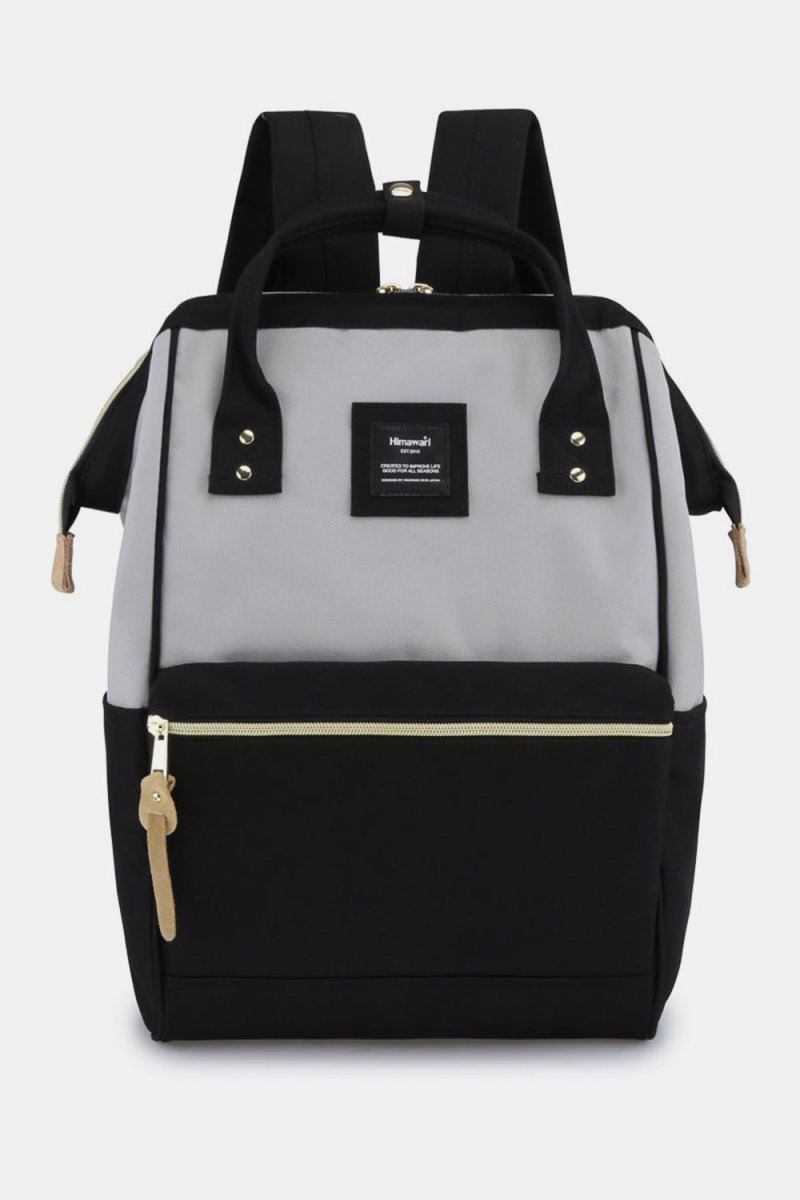 Himawari Waterproof Canvas Backpack Bag with Side Pockets - S. M. & Co.