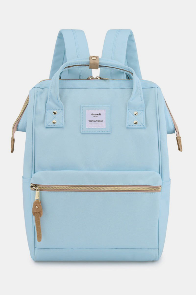 Himawari Waterproof Canvas Backpack Bag with Side Pockets - S. M. & Co.