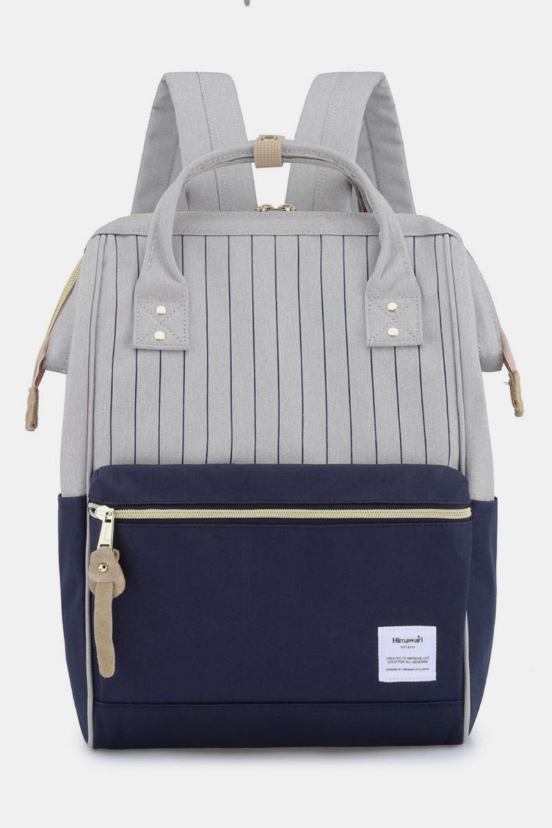 Himawari Waterproof Canvas Backpack Bag with Side Pockets - S. M. & Co.