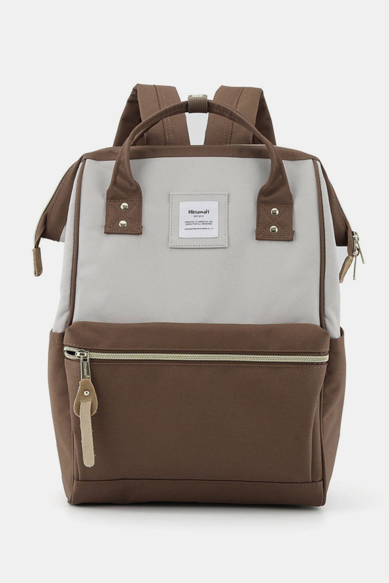 Himawari Waterproof Canvas Backpack Bag with Side Pockets - S. M. & Co.