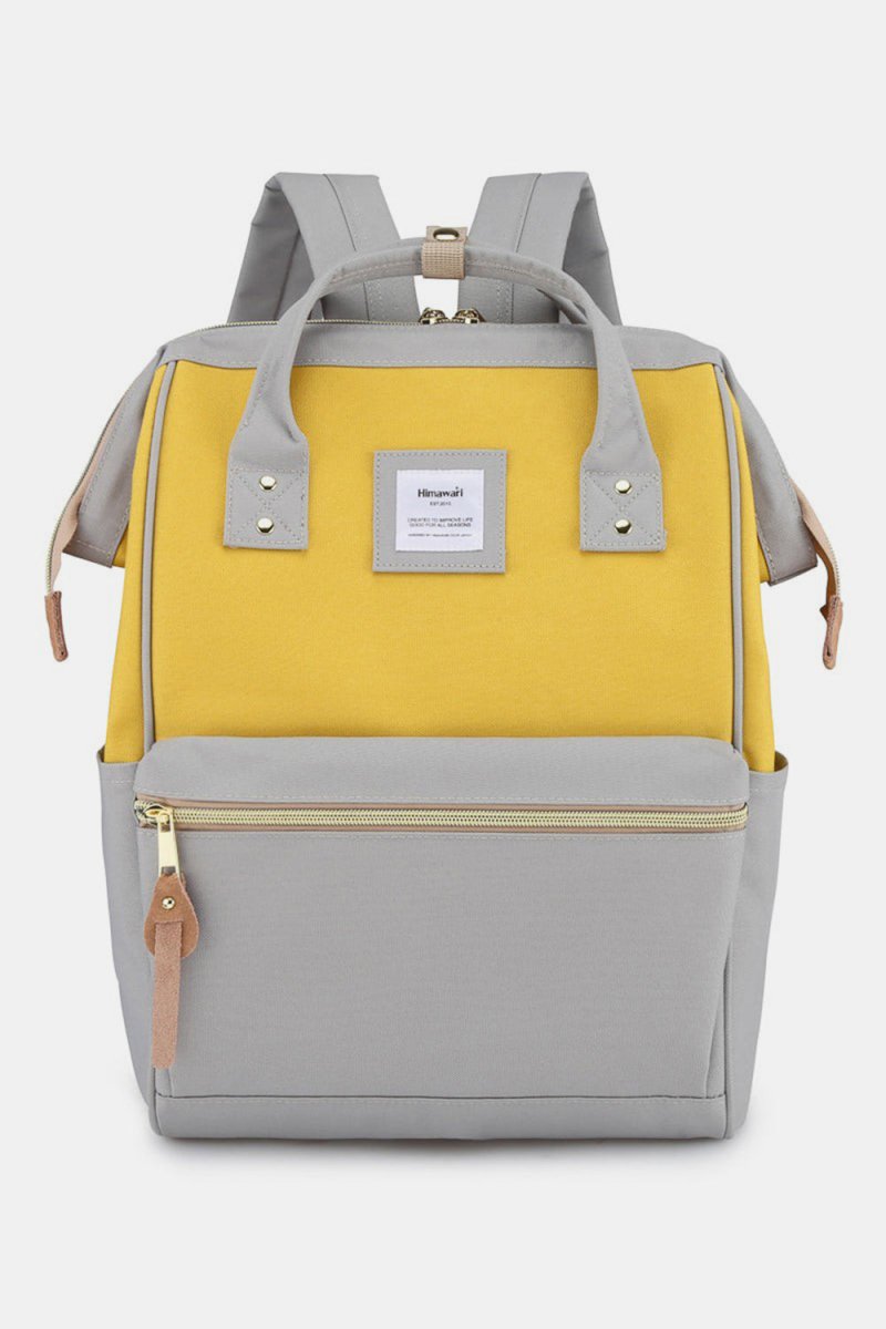 Himawari Waterproof Canvas Backpack Bag with Side Pockets - S. M. & Co.