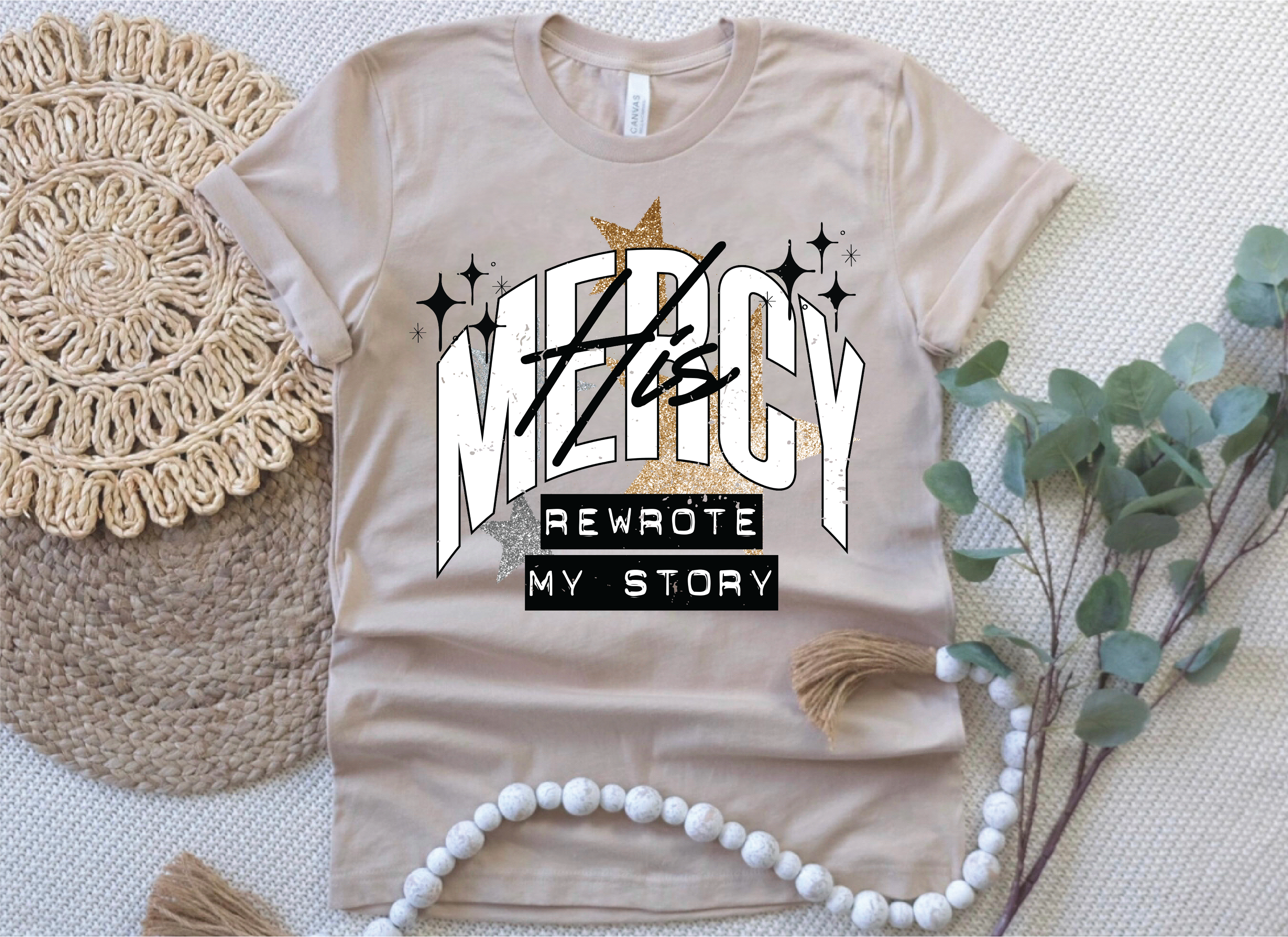 His Mercy Rewrote My Story Graphic T-Shirt