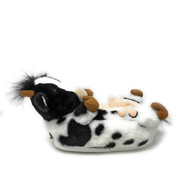 Howdy Cow - Kids' Cute Plush Animal Slippers - S. M. & Co. Slippers