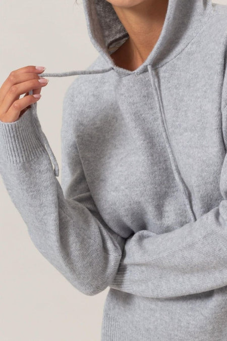 HYFVE Drawstring Long Sleeve Hooded Sweater - S. M. & Co.