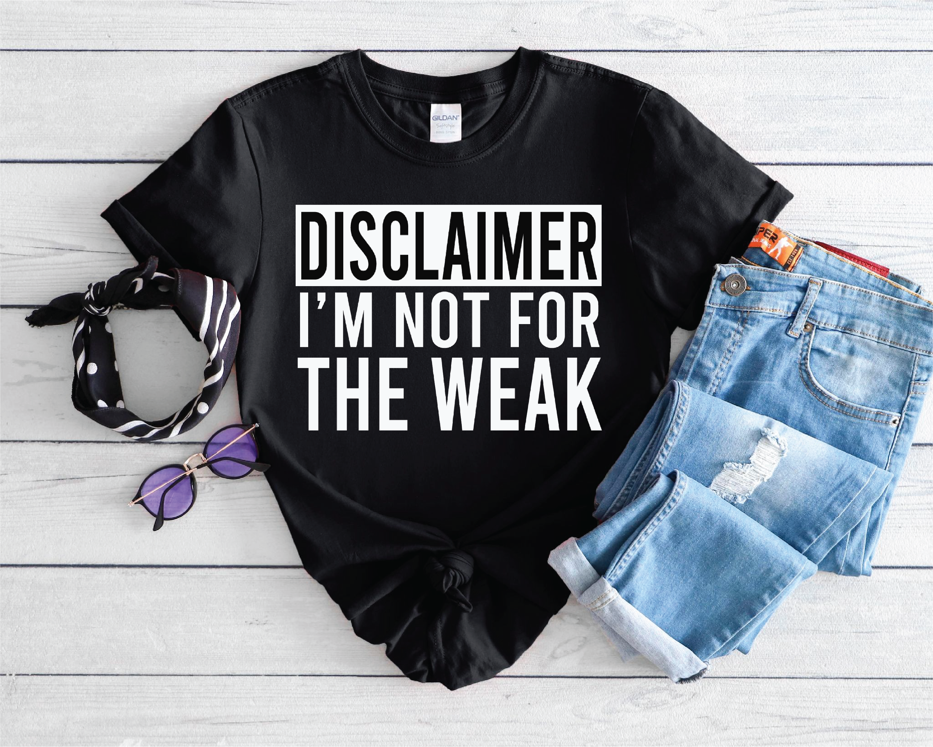 Disclaimer I'm Not For The Weak Graphic T-shirt