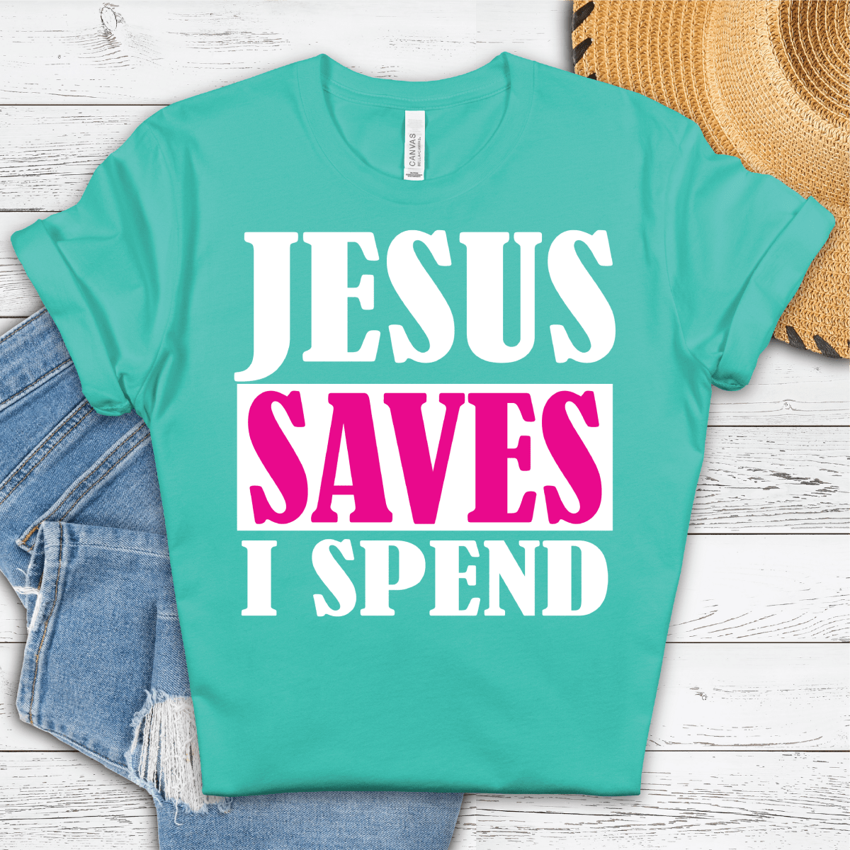 Jesus Saves I Spend - S. M. & Co.