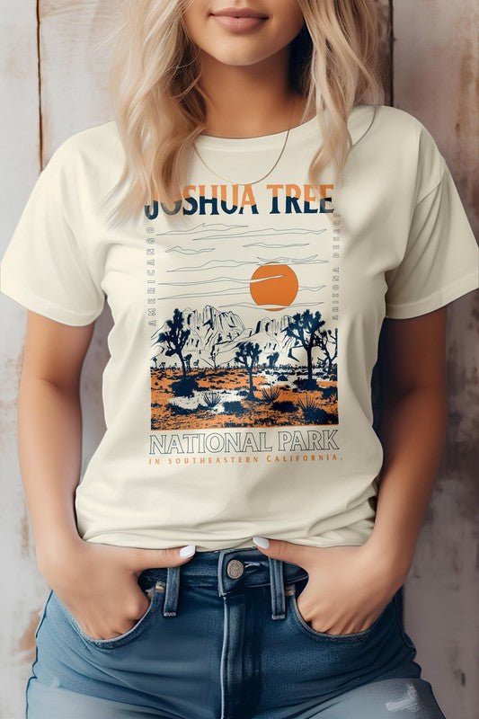 Joshua tree in desert mountain, Graphic Tee - S. M. & Co. Tops/Tops & Tees