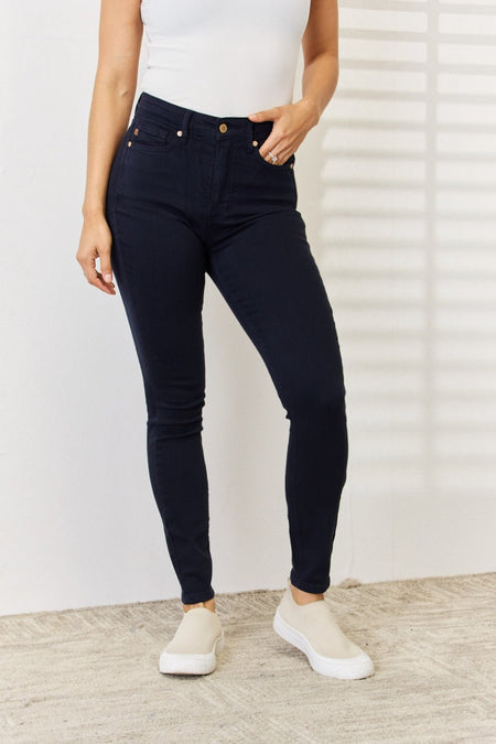 Judy Blue Full Size Garment Dyed Tummy Control Skinny Jeans - S. M. & Co.