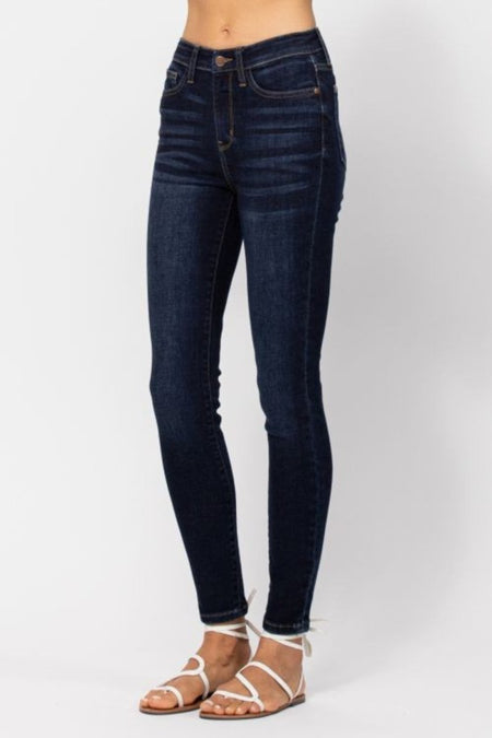 Judy Blue Full Size High Waist Handsand Skinny Jeans - S. M. & Co. Skinny Jeans