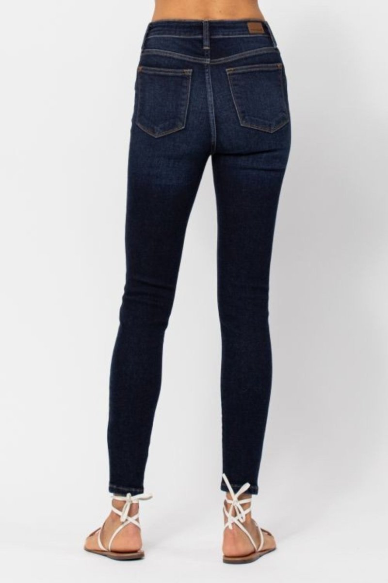 Judy Blue Full Size High Waist Handsand Skinny Jeans - S. M. & Co. Skinny Jeans