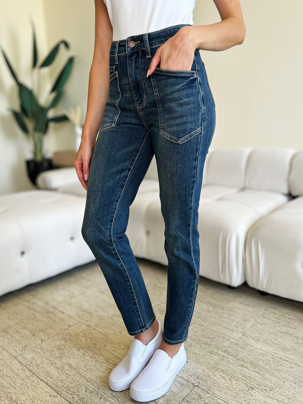 Judy Blue Full Size High Waist Skinny Jeans - S. M. & Co.