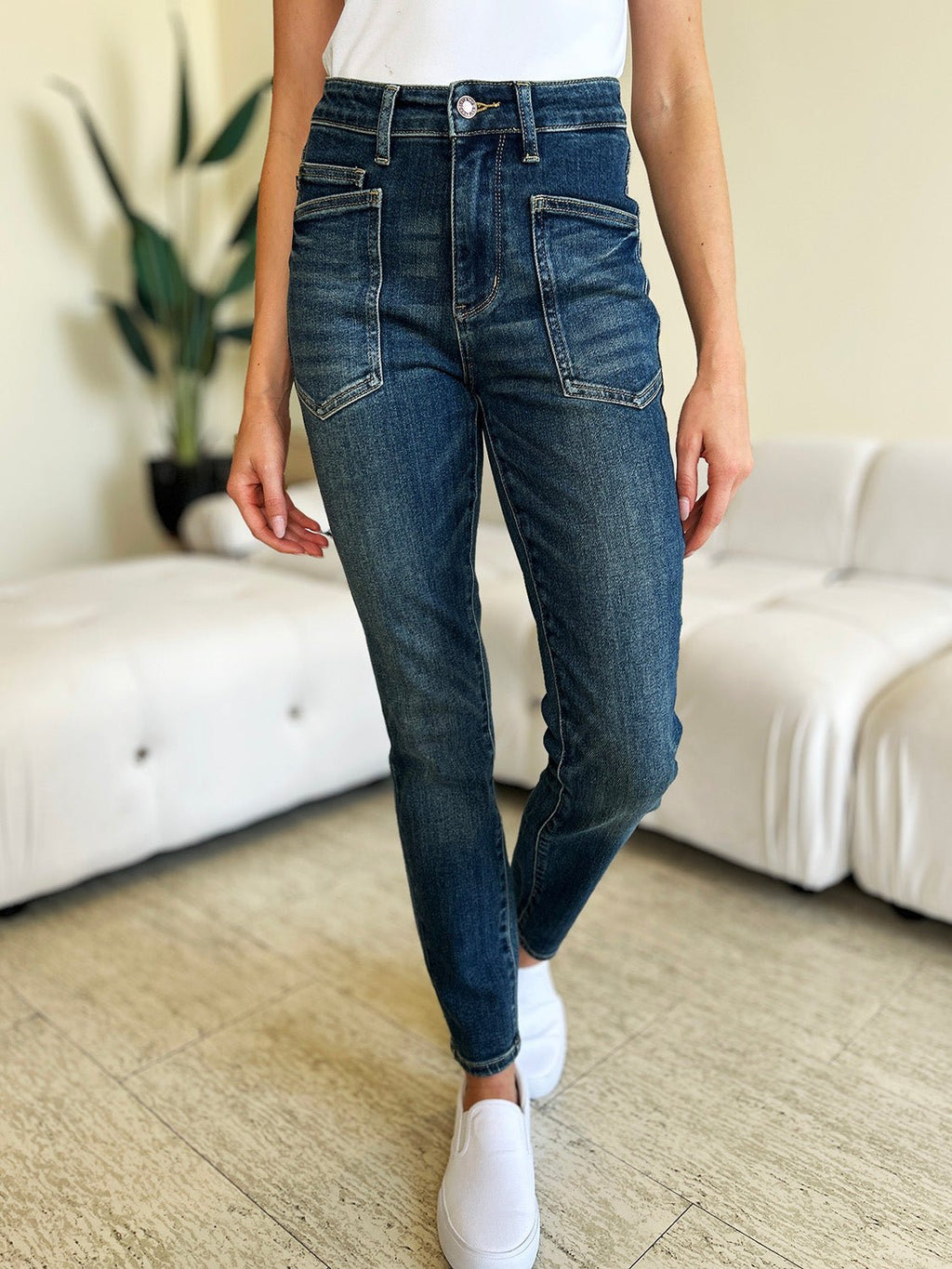 Judy Blue Full Size High Waist Skinny Jeans - S. M. & Co.