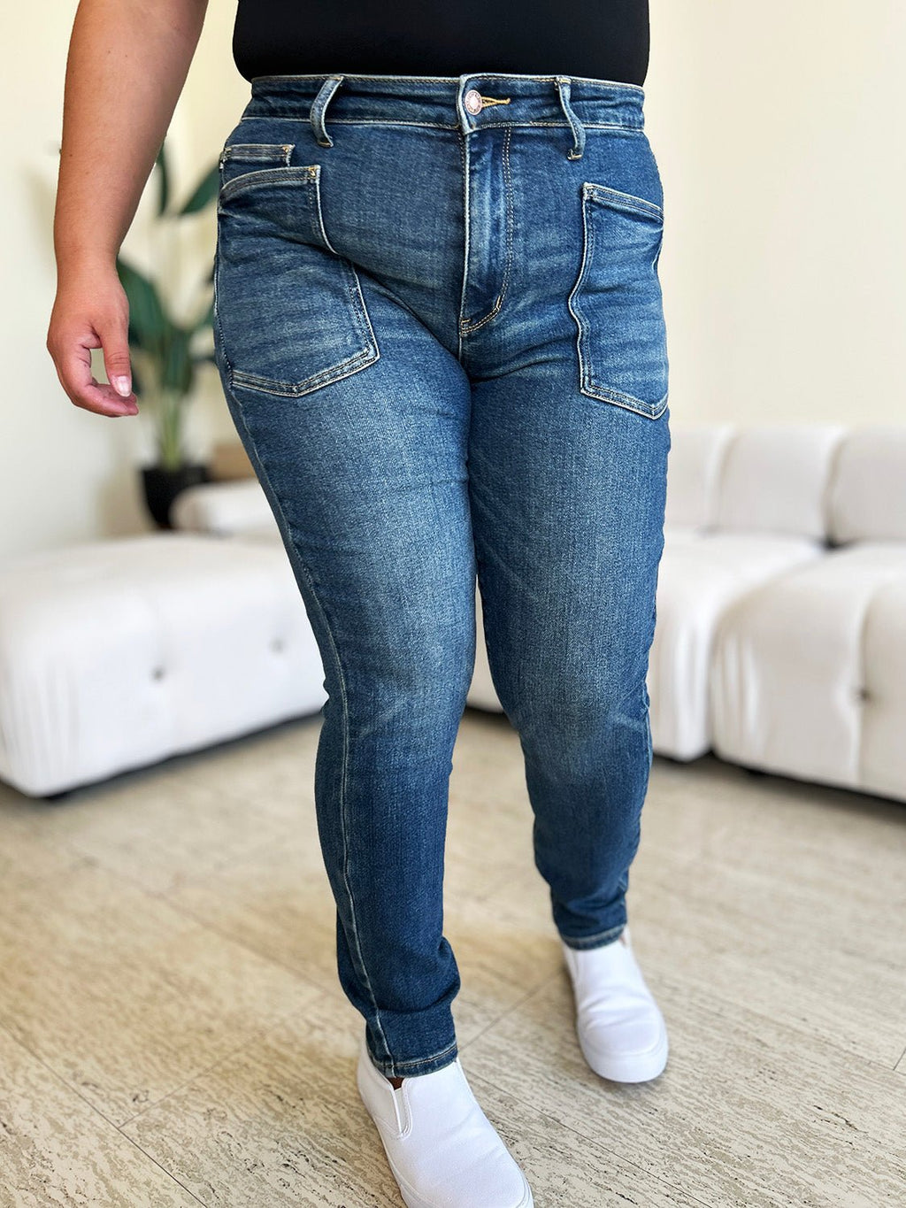 Judy Blue Full Size High Waist Skinny Jeans - S. M. & Co.