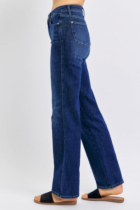 Judy Blue Full Size High Waist Tummy Control Straight Jeans - S. M. & Co. Tummy Control Jeans