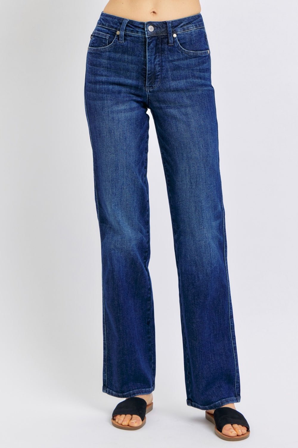 Judy Blue Full Size High Waist Tummy Control Straight Jeans - S. M. & Co. Tummy Control Jeans