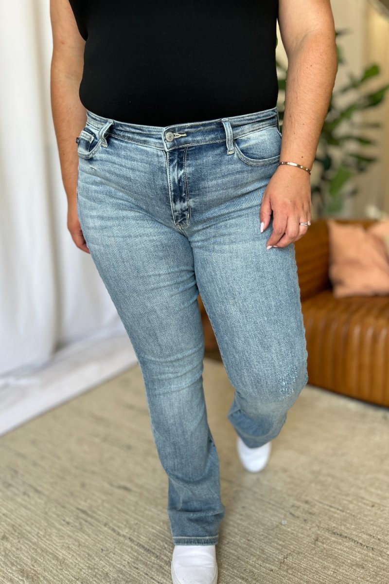 Judy Blue Full Size Medium Rise Bootcut Jeans - S. M. & Co.