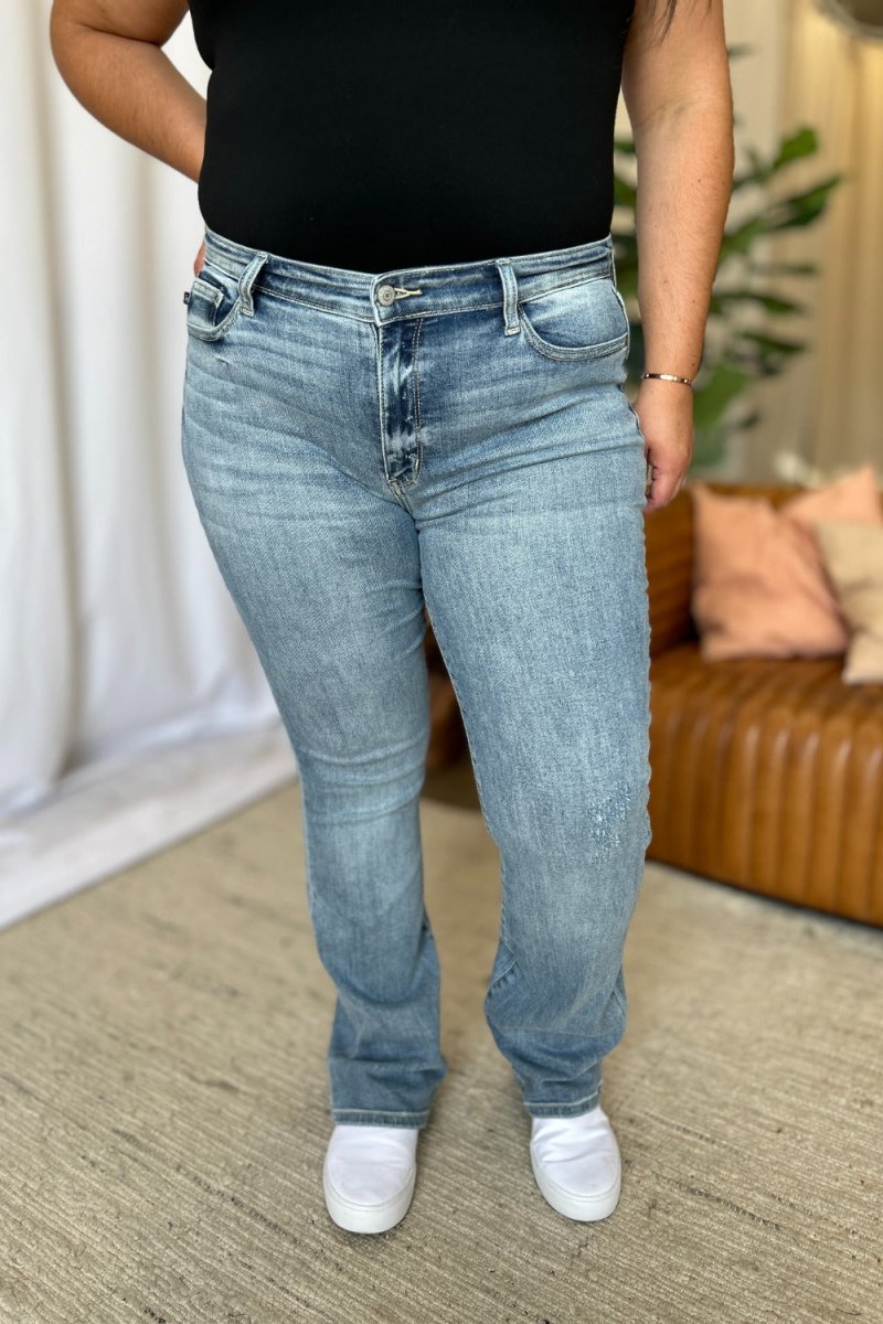 Judy Blue Full Size Medium Rise Bootcut Jeans - S. M. & Co.