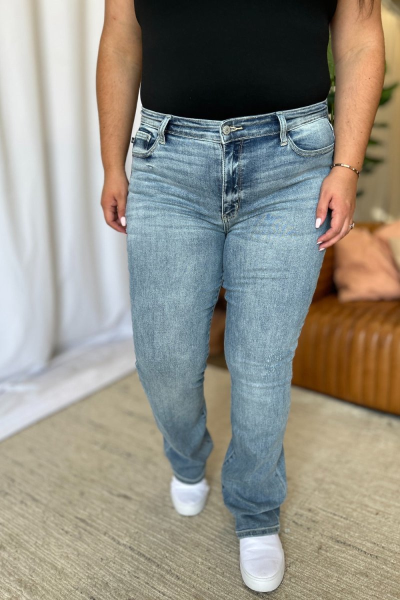 Judy Blue Full Size Medium Rise Bootcut Jeans - S. M. & Co.