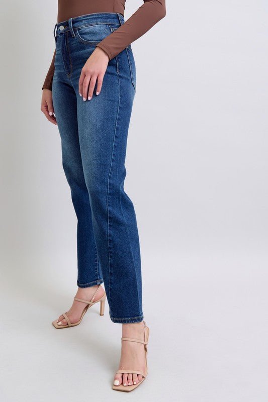 Judy Blue Full Size Side Seam Detail Straight Jeans with Pockets - S. M. & Co.