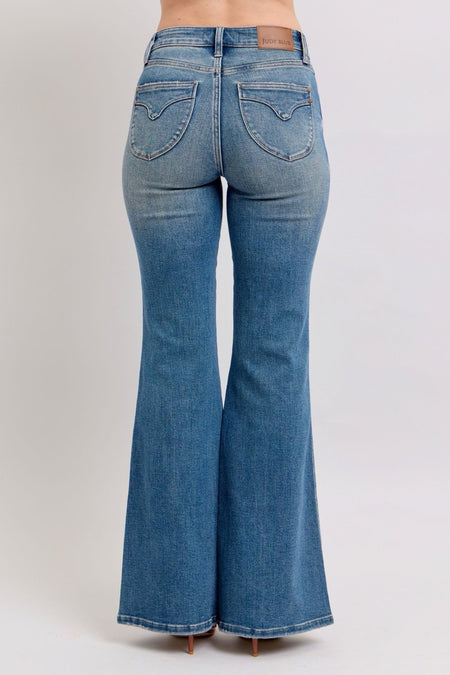 Judy Blue MR Tummy Control Vintage Wash Jeans - S. M. & Co.