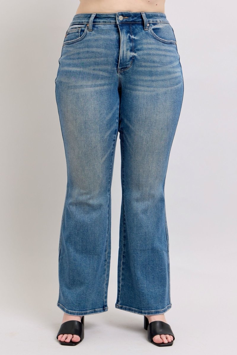 Judy Blue MR Tummy Control Vintage Wash Jeans - S. M. & Co.