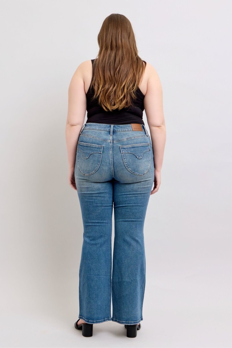 Judy Blue MR Tummy Control Vintage Wash Jeans - S. M. & Co.