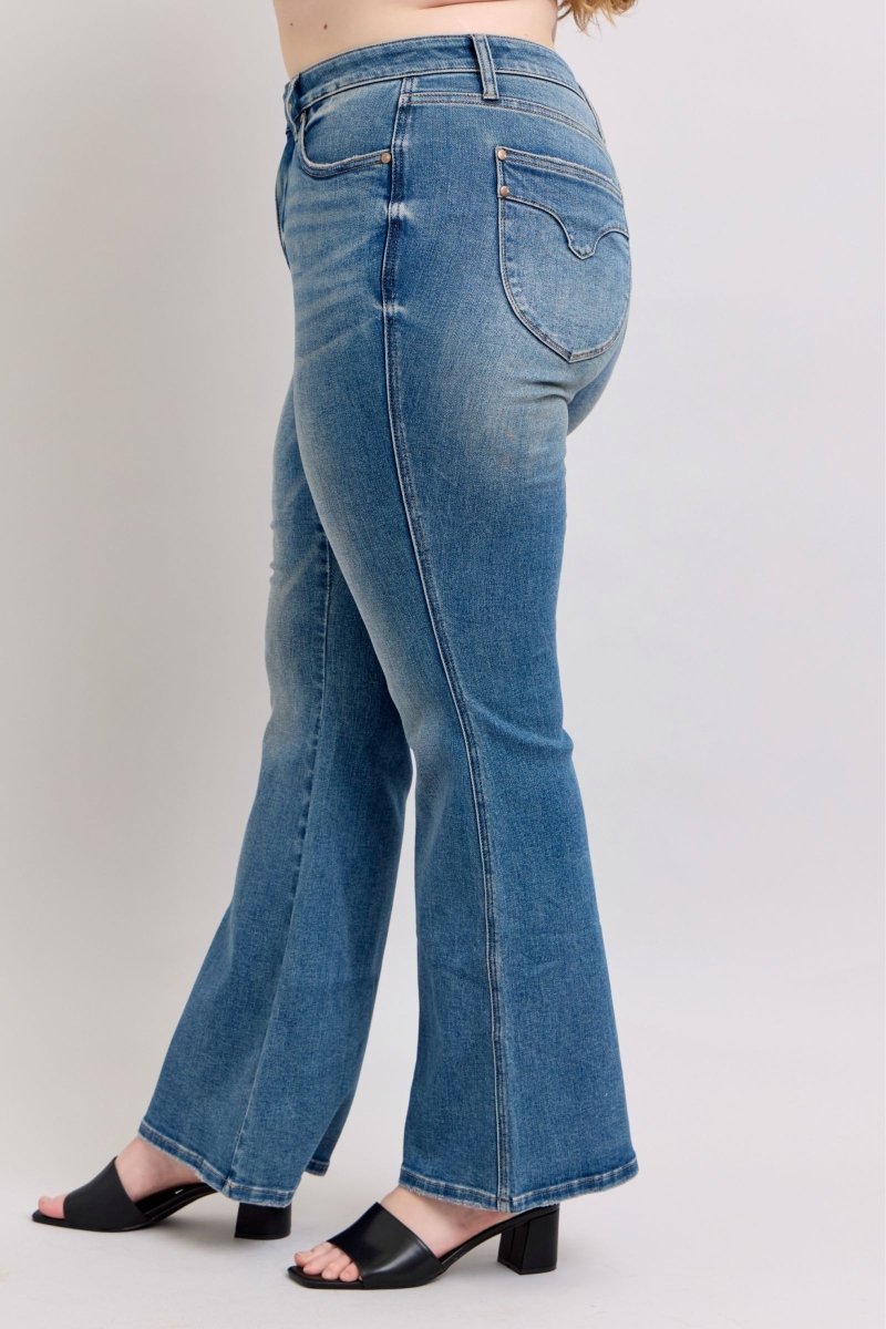 Judy Blue MR Tummy Control Vintage Wash Jeans - S. M. & Co.