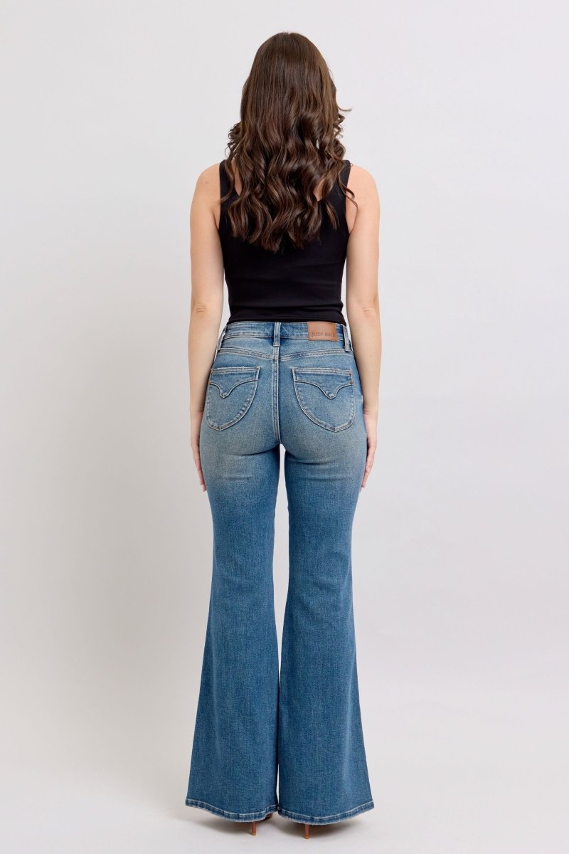 Judy Blue MR Tummy Control Vintage Wash Jeans - S. M. & Co.