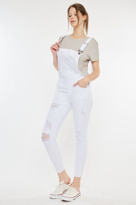 Kancan Distressed Skinny Denim Overalls - S. M. & Co. Denim Overalls