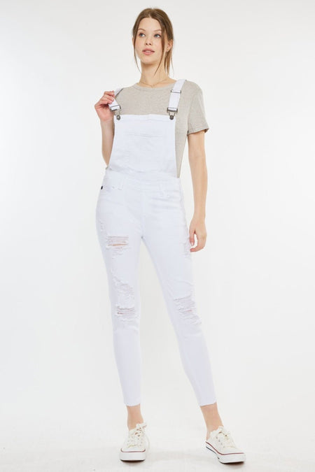 Kancan Distressed Skinny Denim Overalls - S. M. & Co. Denim Overalls