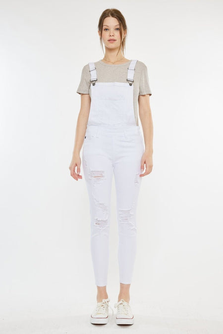 Kancan Distressed Skinny Denim Overalls - S. M. & Co. Denim Overalls