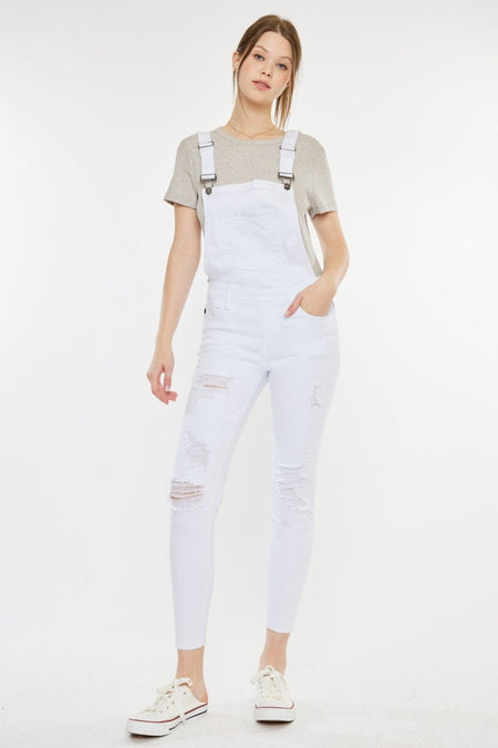 Kancan Distressed Skinny Denim Overalls - S. M. & Co. Denim Overalls