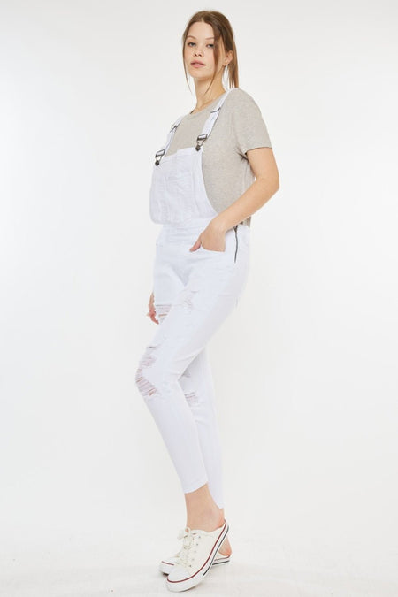 Kancan Distressed Skinny Denim Overalls - S. M. & Co. Denim Overalls