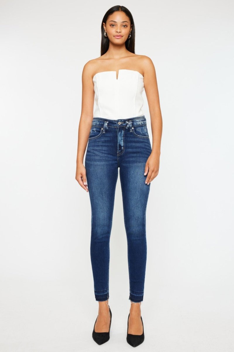 Kancan Full Size High Rise Ankle Skinny Jeans - S. M. & Co.