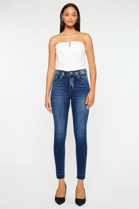 Kancan Full Size High Rise Ankle Skinny Jeans - S. M. & Co.