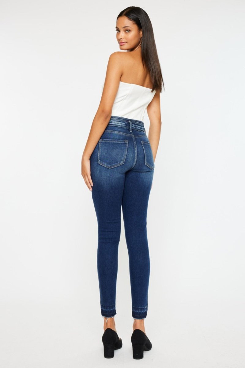 Kancan Full Size High Rise Ankle Skinny Jeans - S. M. & Co.